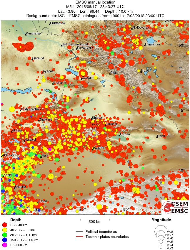 wide historical seismicity