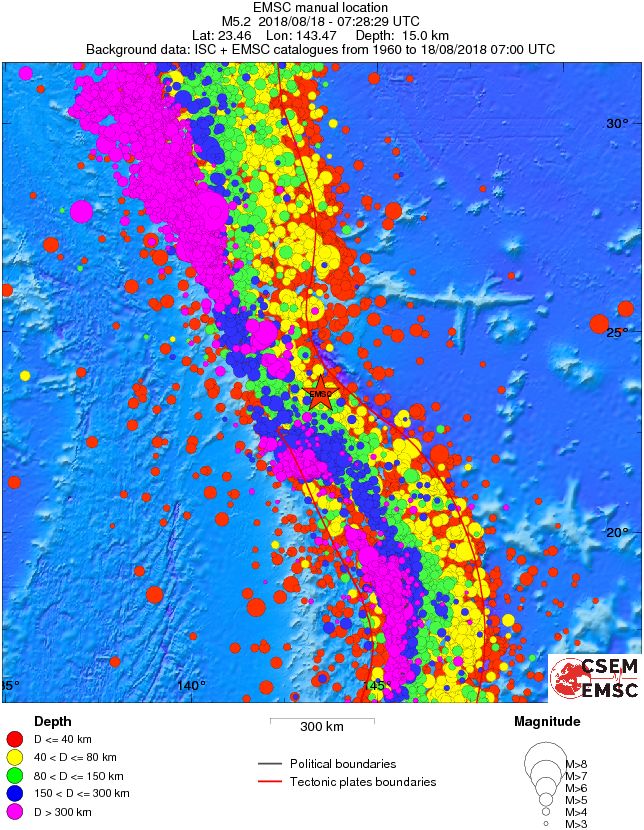 wide historical seismicity