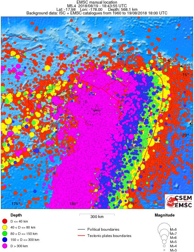 wide historical seismicity