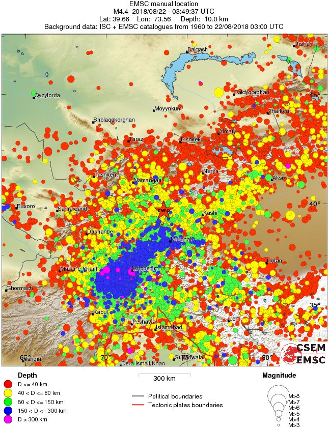 wide historical seismicity