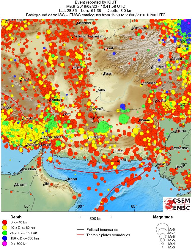 wide historical seismicity