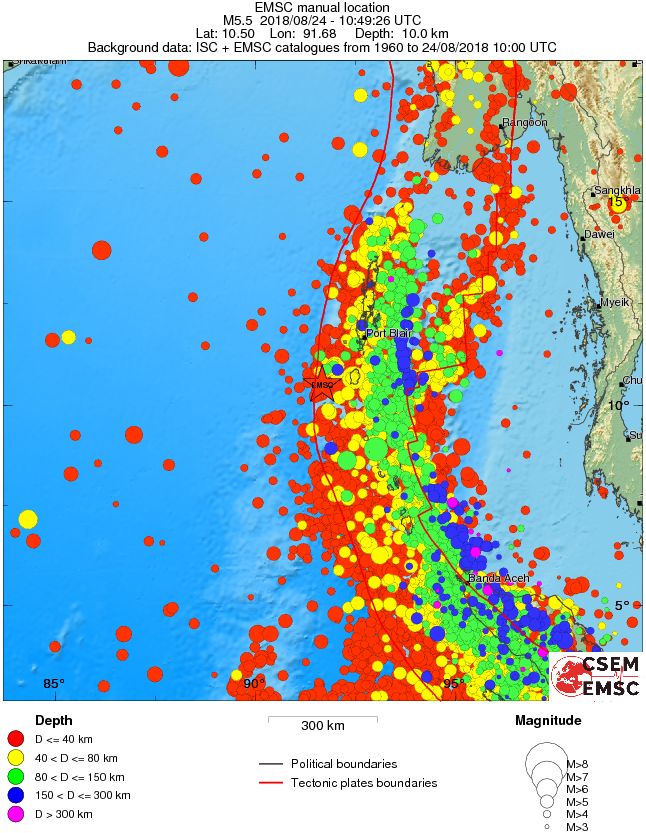 wide historical seismicity