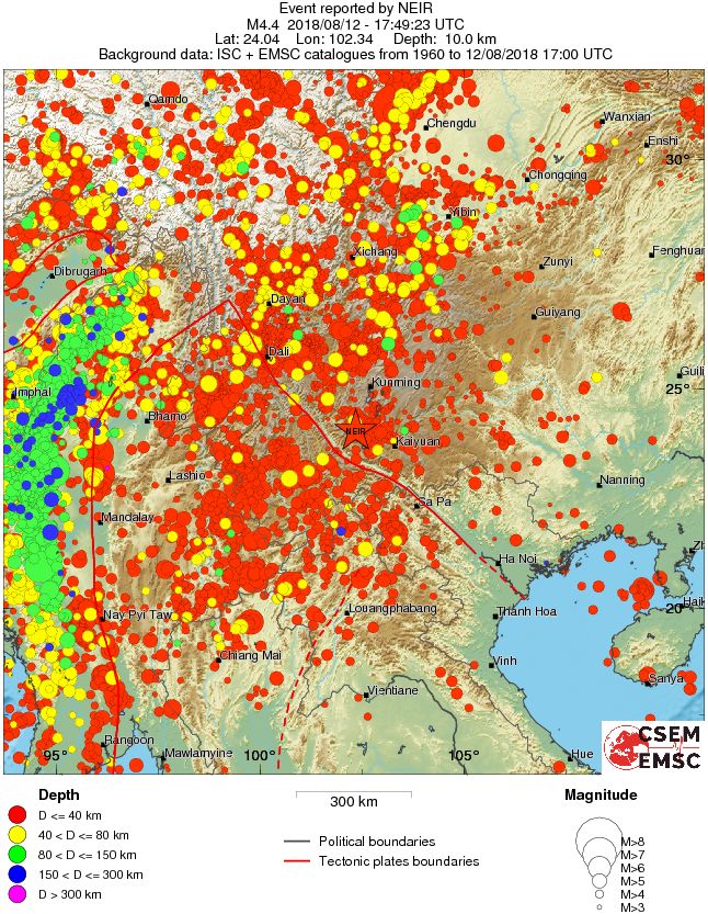 wide historical seismicity
