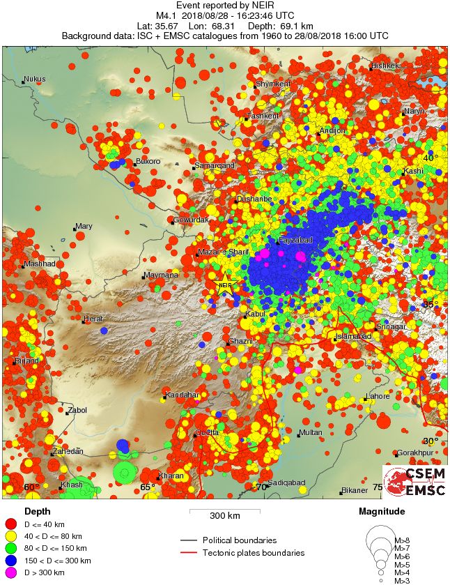 wide historical seismicity