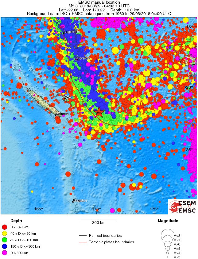 wide historical seismicity