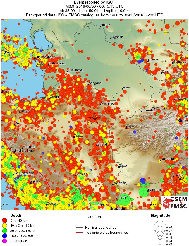 wide historical seismicity