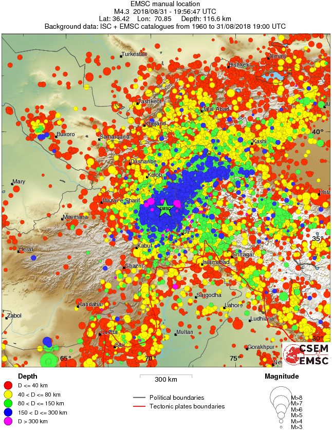 wide historical seismicity