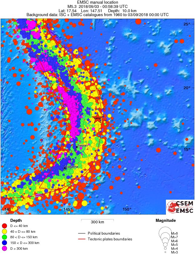 wide historical seismicity