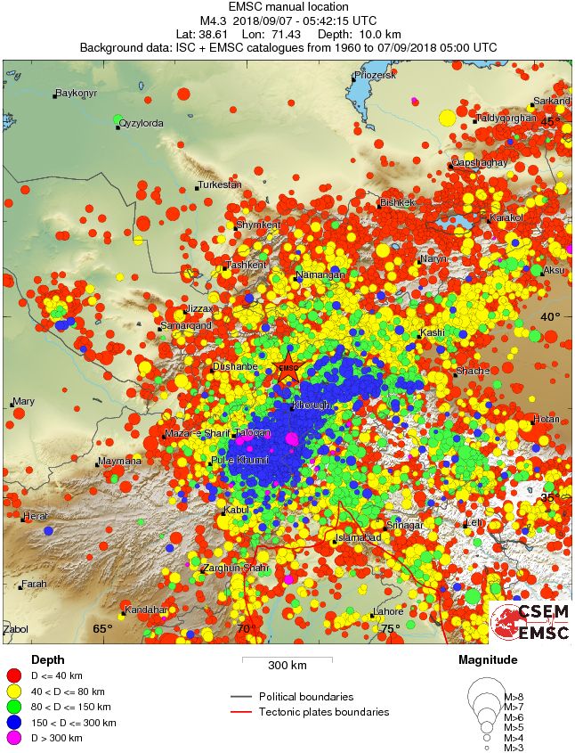 wide historical seismicity