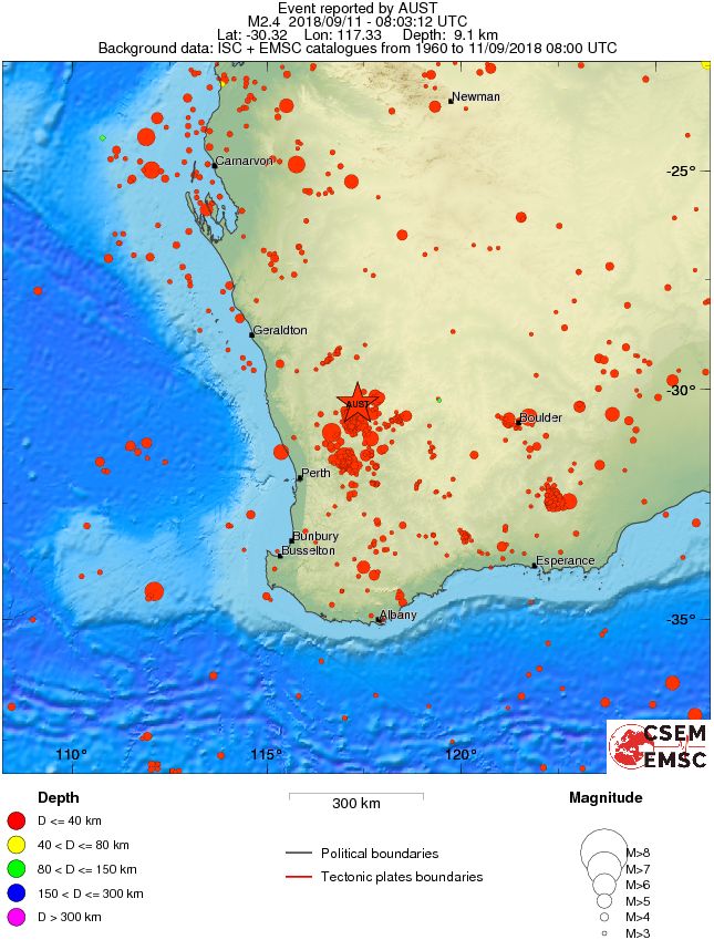 wide historical seismicity