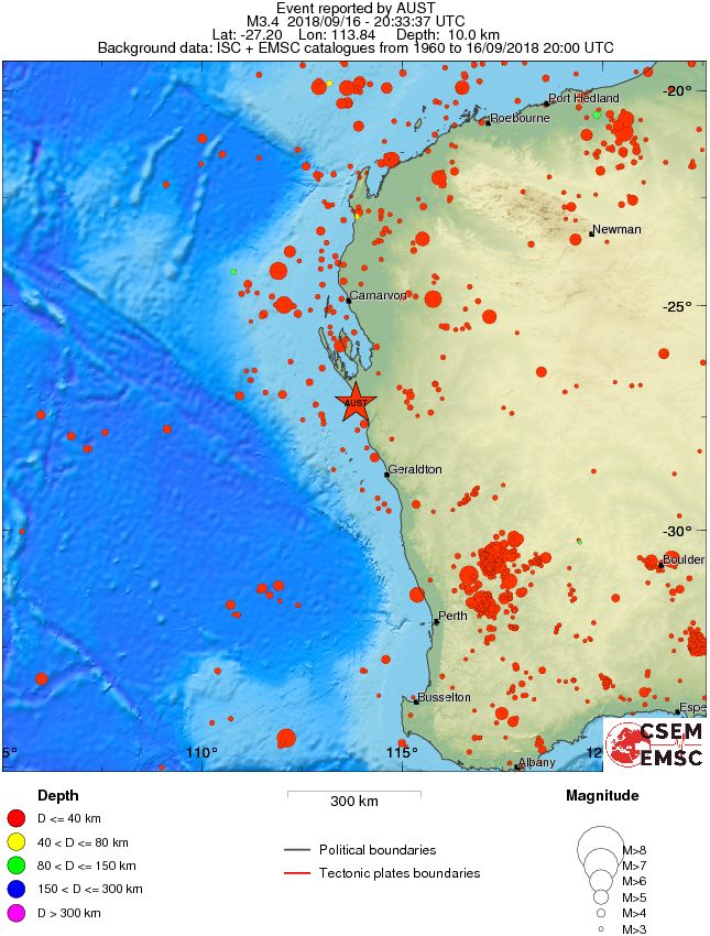 wide historical seismicity
