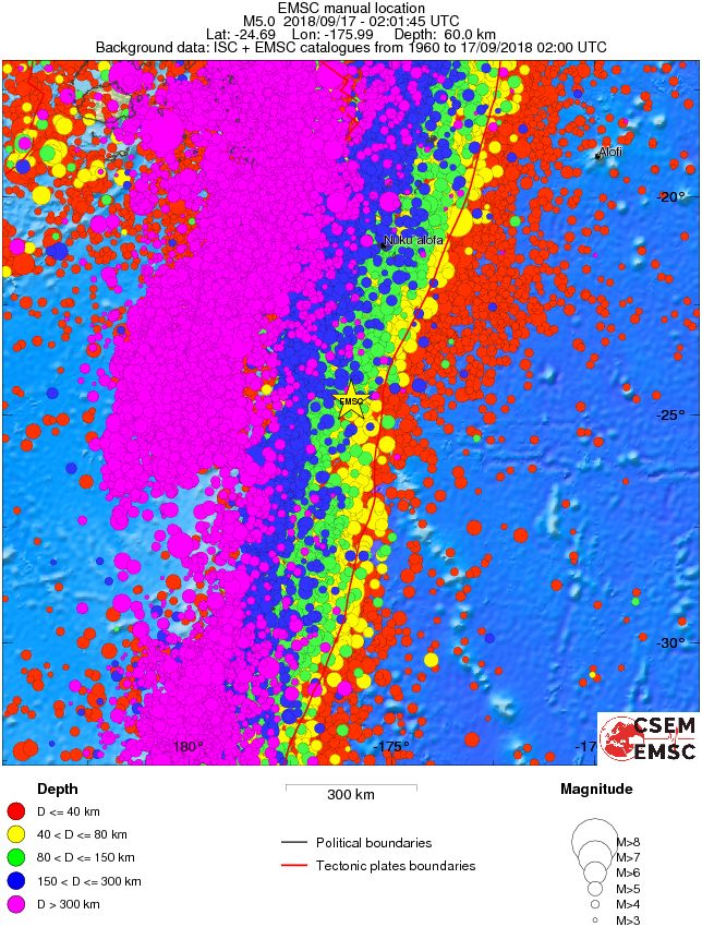 wide historical seismicity