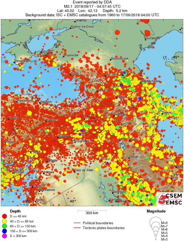 wide historical seismicity