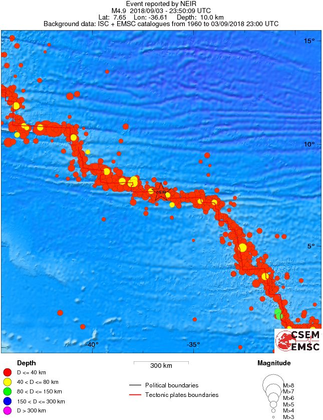 wide historical seismicity