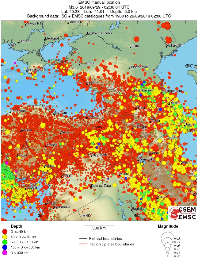 wide historical seismicity