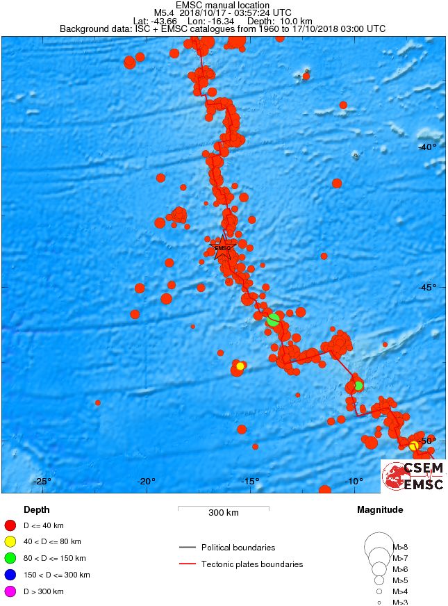 wide historical seismicity