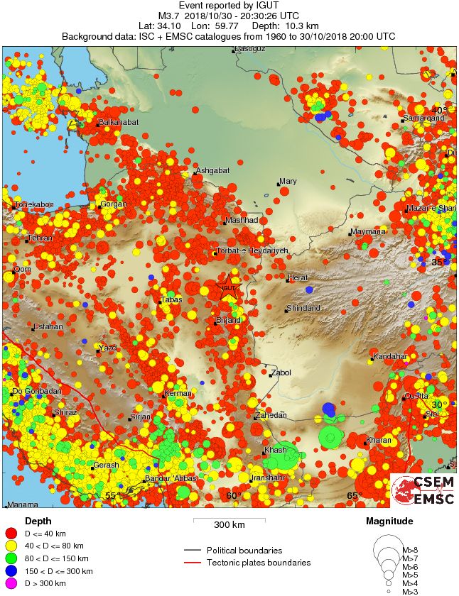 wide historical seismicity