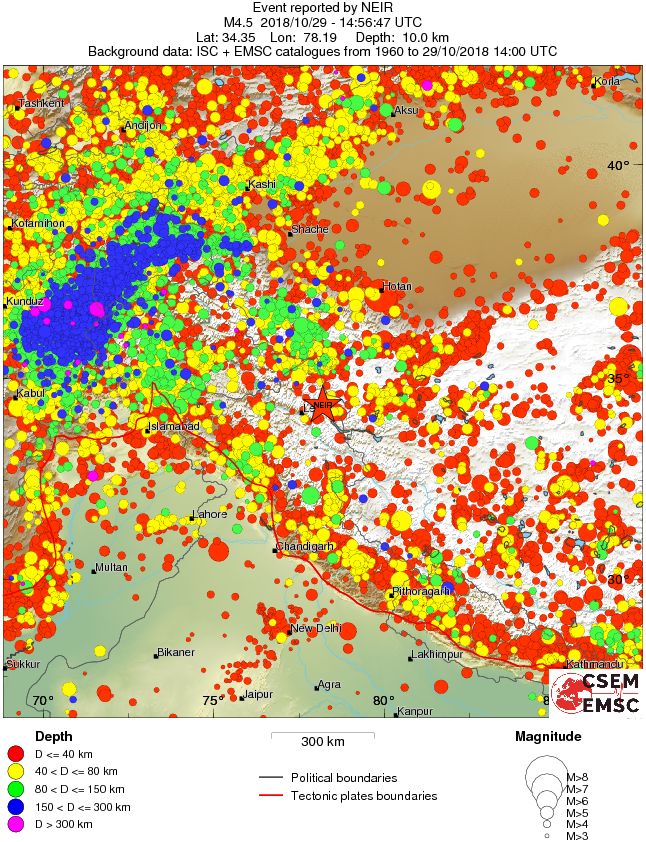 wide historical seismicity