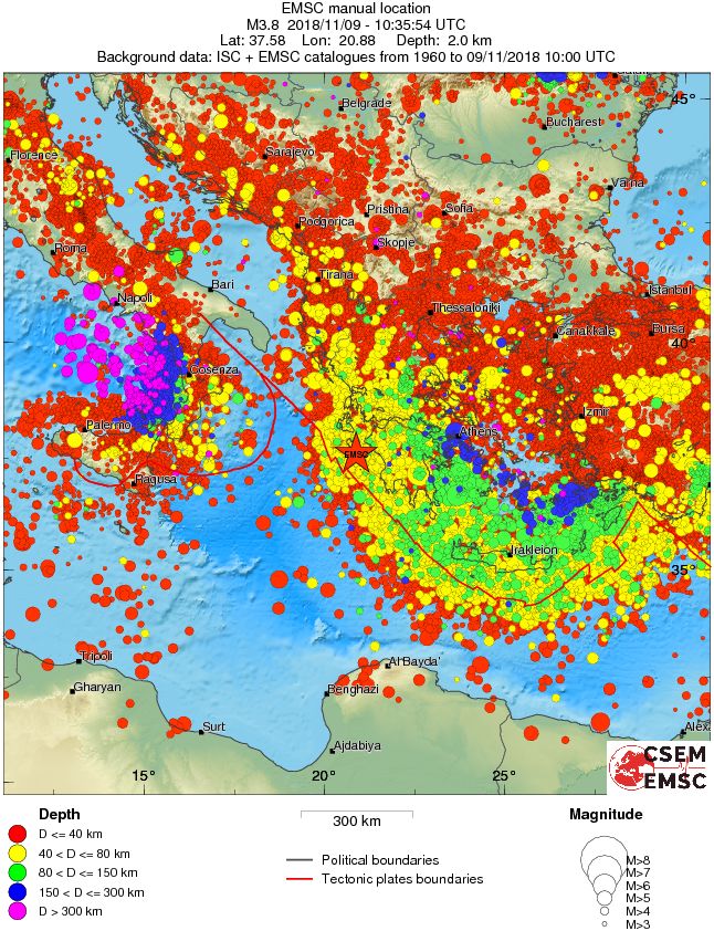 wide historical seismicity