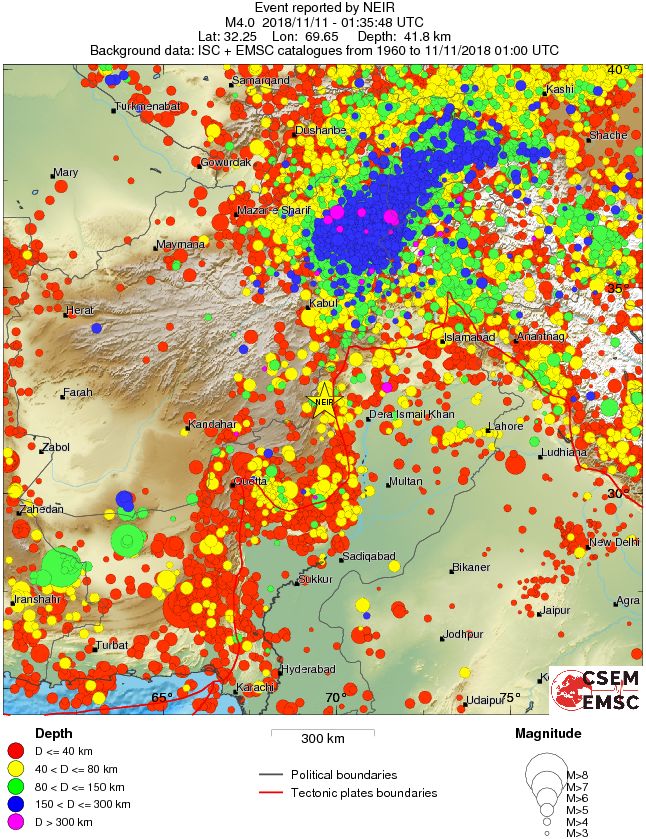 wide historical seismicity