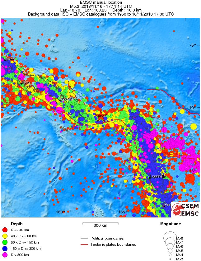 wide historical seismicity