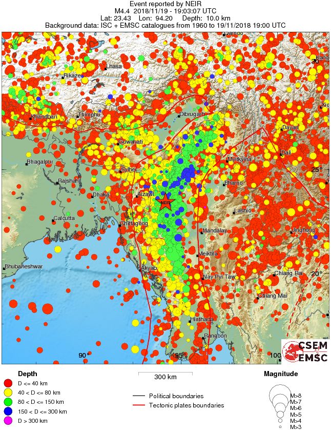 wide historical seismicity