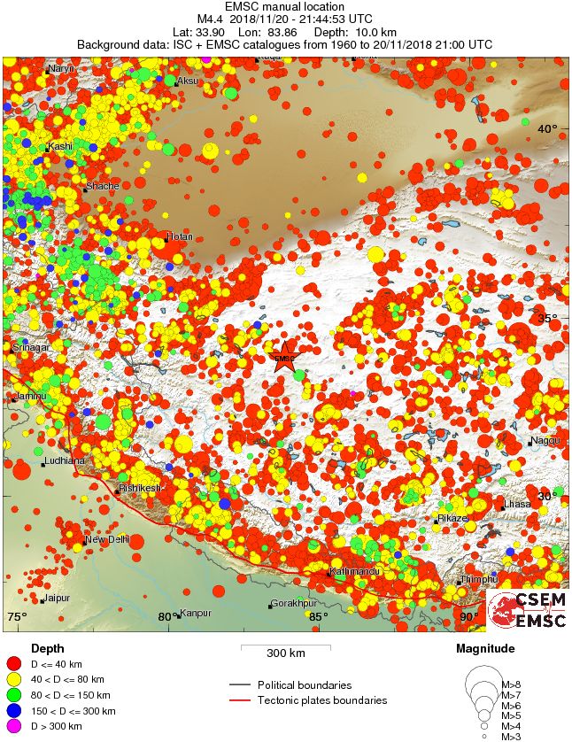 wide historical seismicity