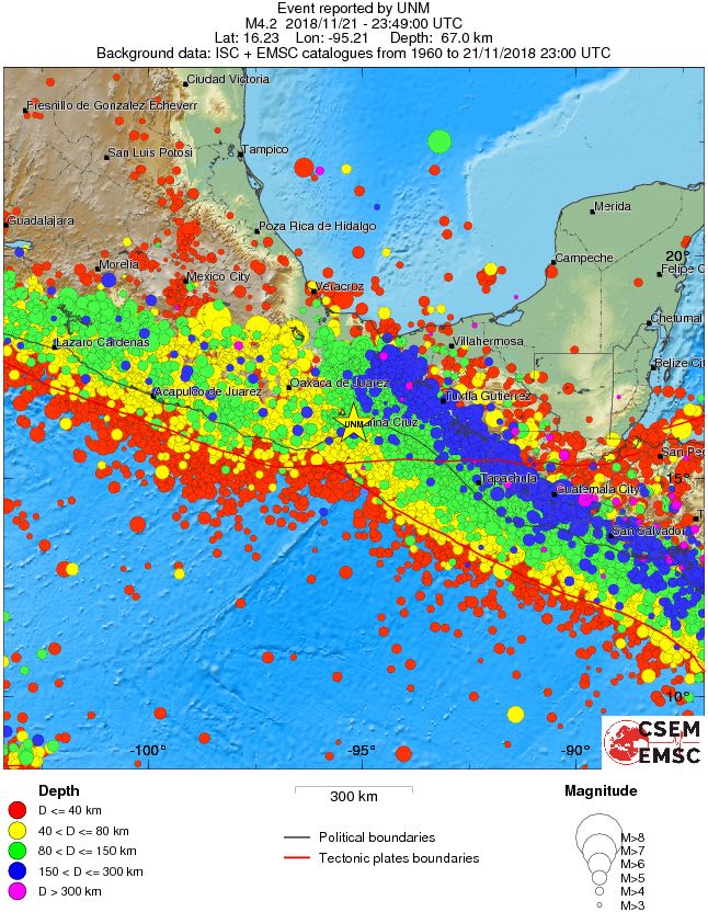 wide historical seismicity