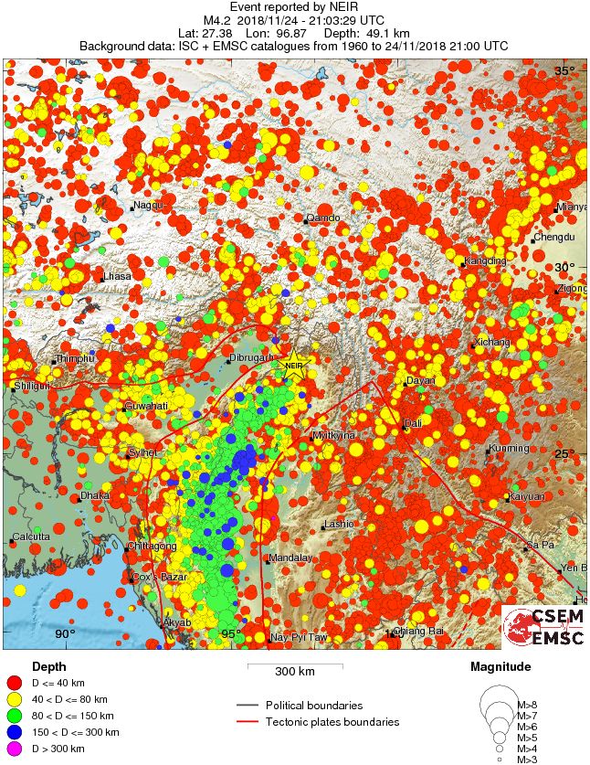 wide historical seismicity