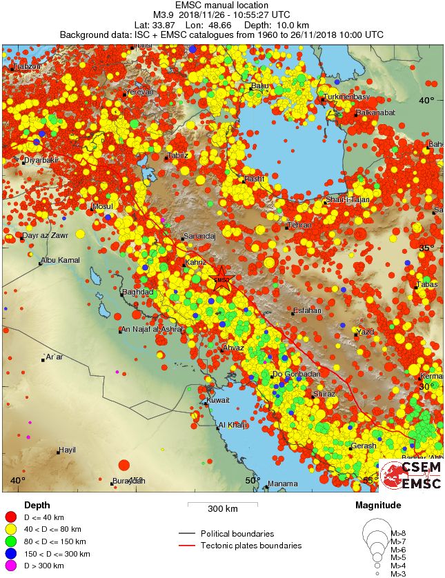 wide historical seismicity