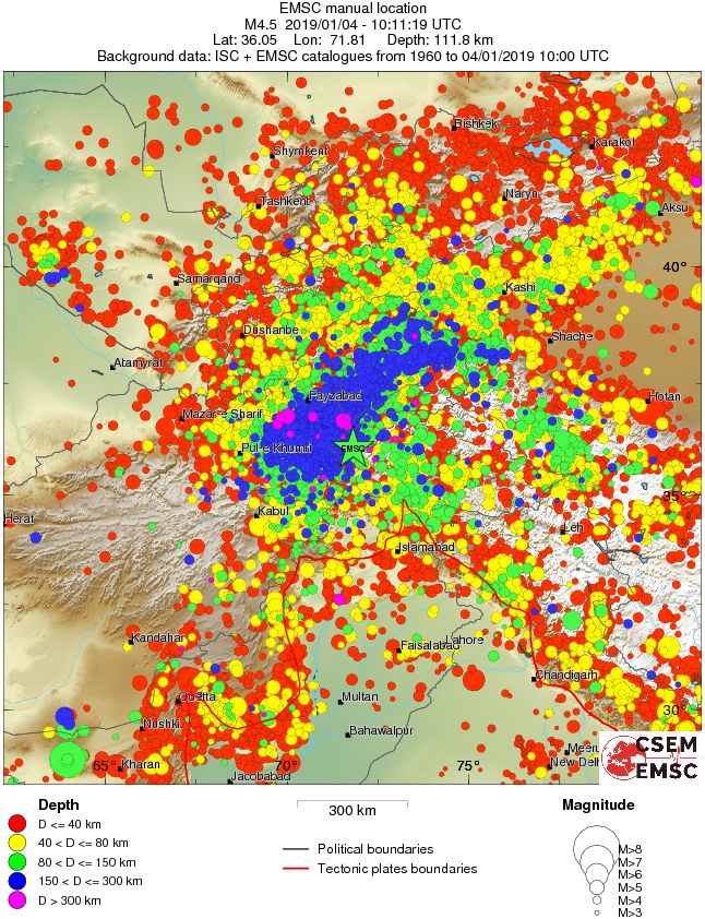 wide historical seismicity