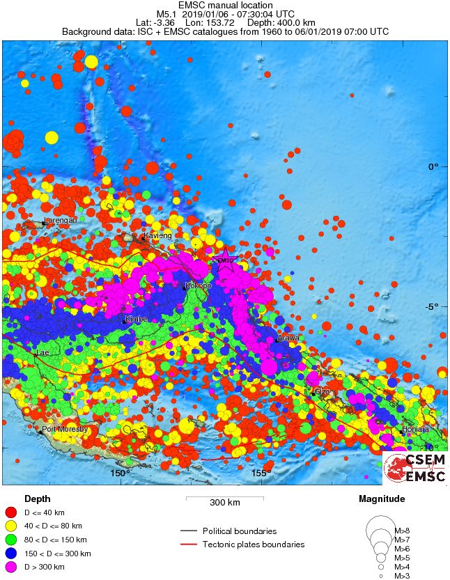 wide historical seismicity