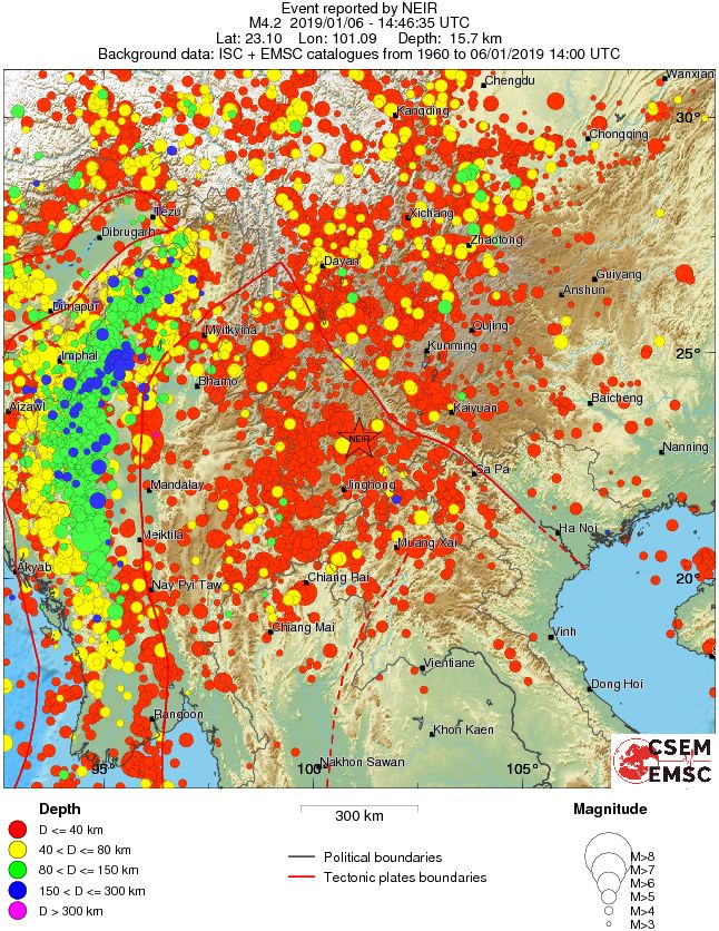 wide historical seismicity