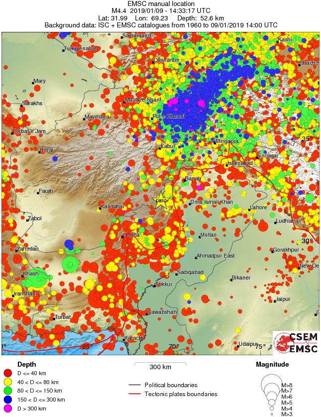 wide historical seismicity