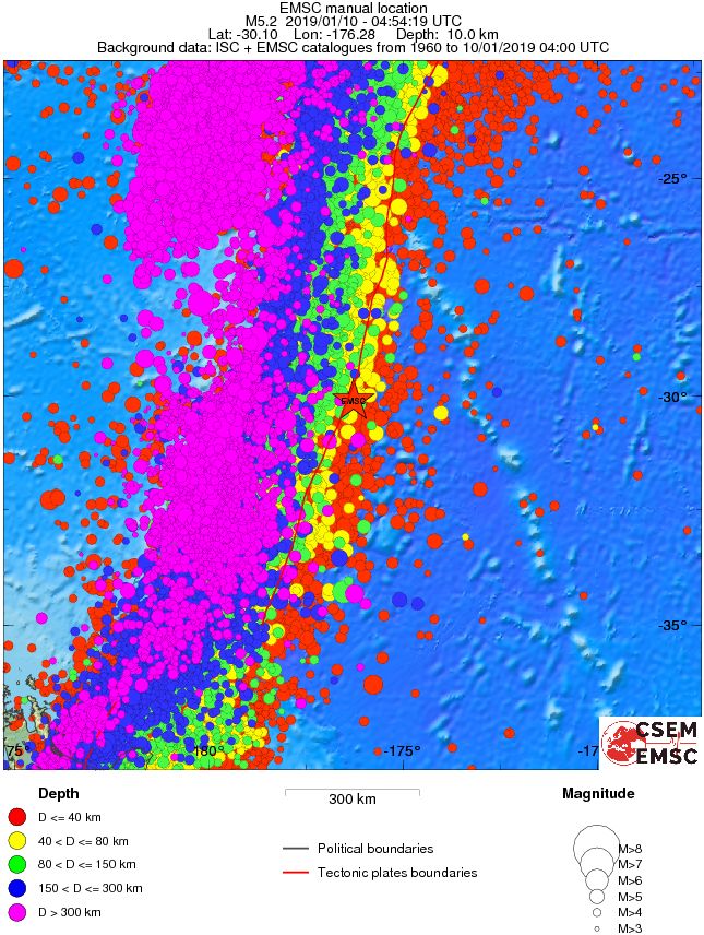 wide historical seismicity
