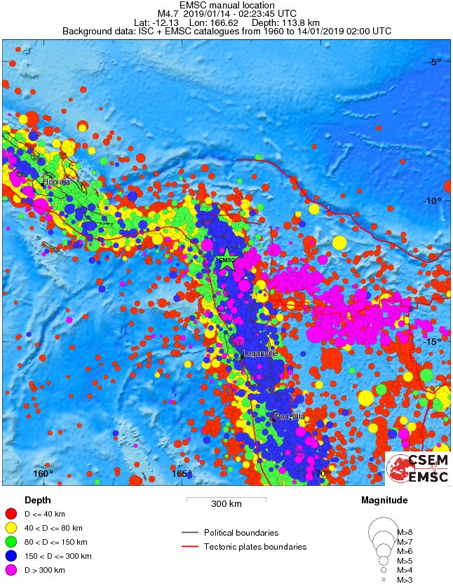 wide historical seismicity
