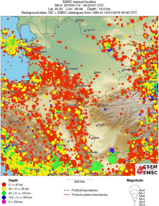 wide historical seismicity