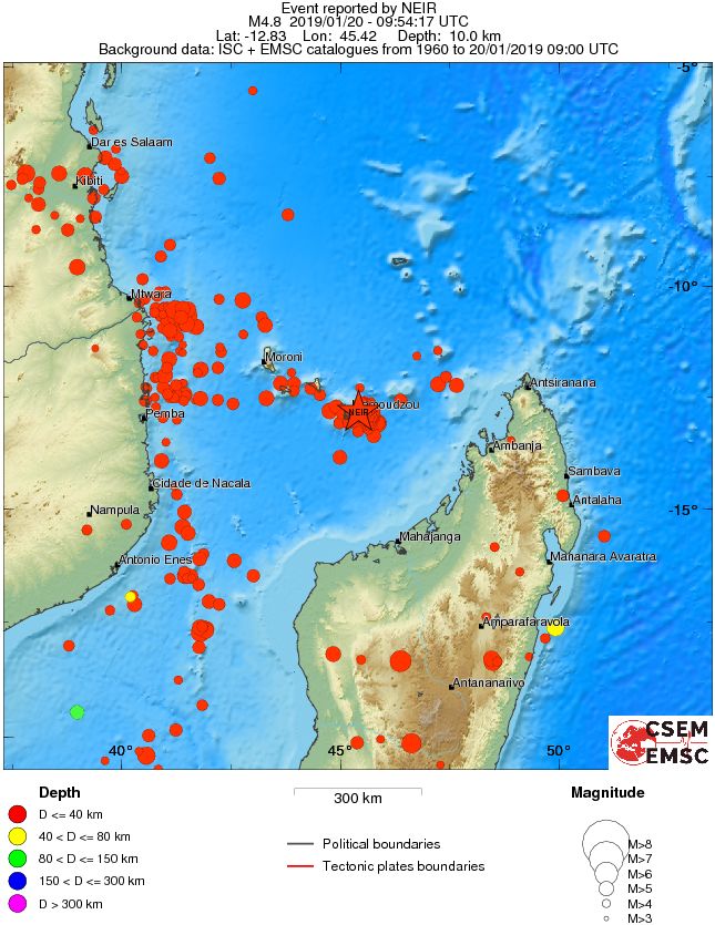 wide historical seismicity