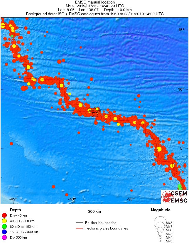 wide historical seismicity