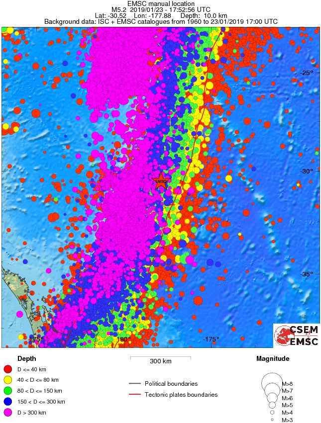 wide historical seismicity