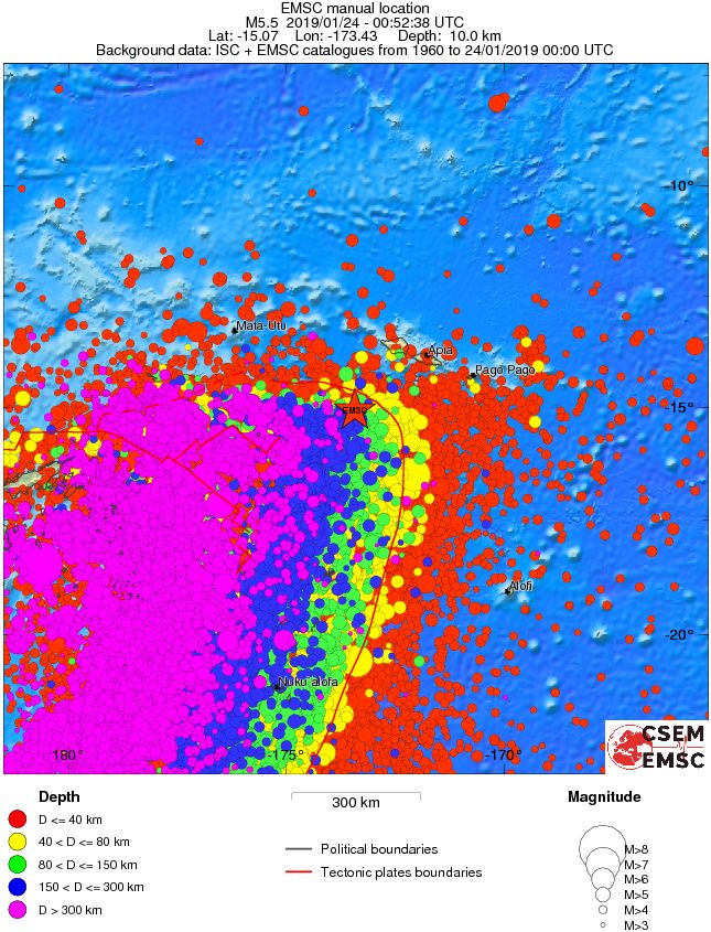 wide historical seismicity