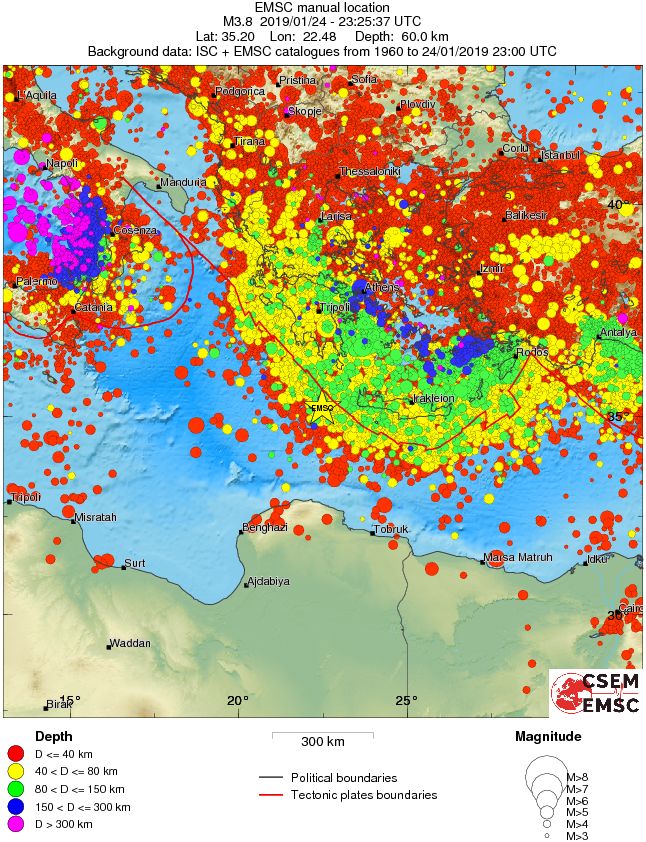 wide historical seismicity