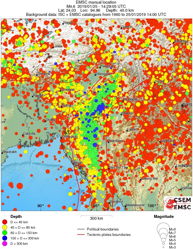 wide historical seismicity