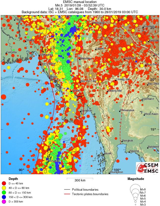 wide historical seismicity