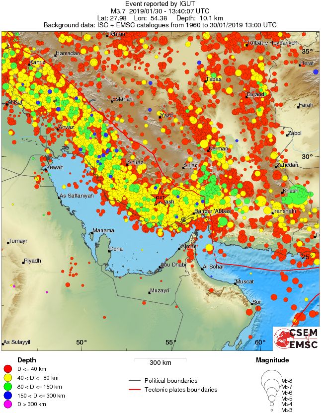 wide historical seismicity