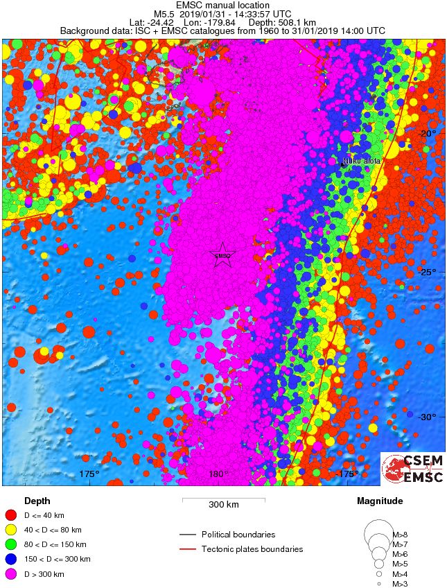 wide historical seismicity