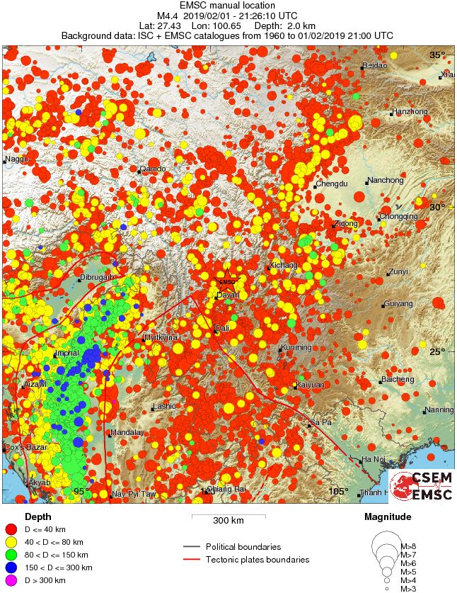 wide historical seismicity
