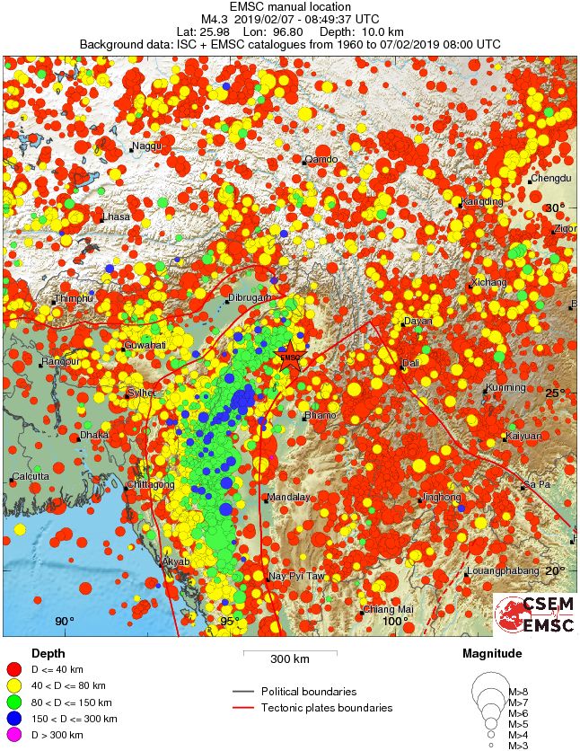 wide historical seismicity