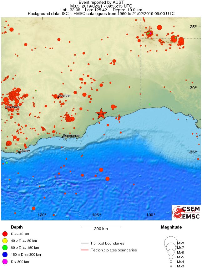wide historical seismicity