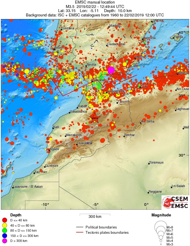 wide historical seismicity